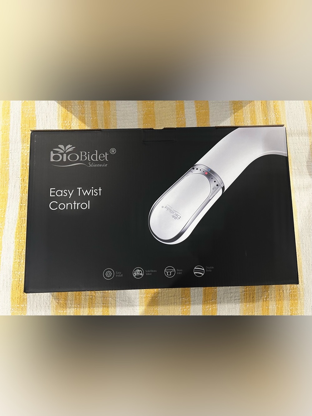 Bio Bidet SlimTwist Non-Electric Bidet Attachment White NWT